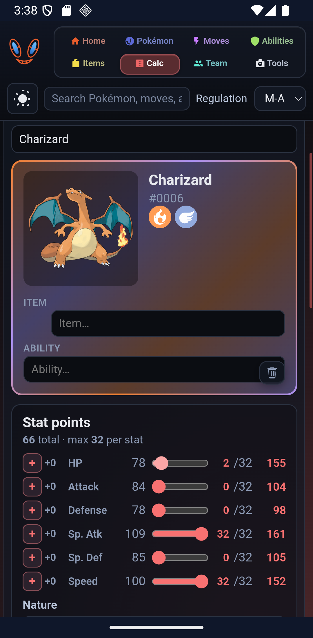 Champions DB — damage calculator