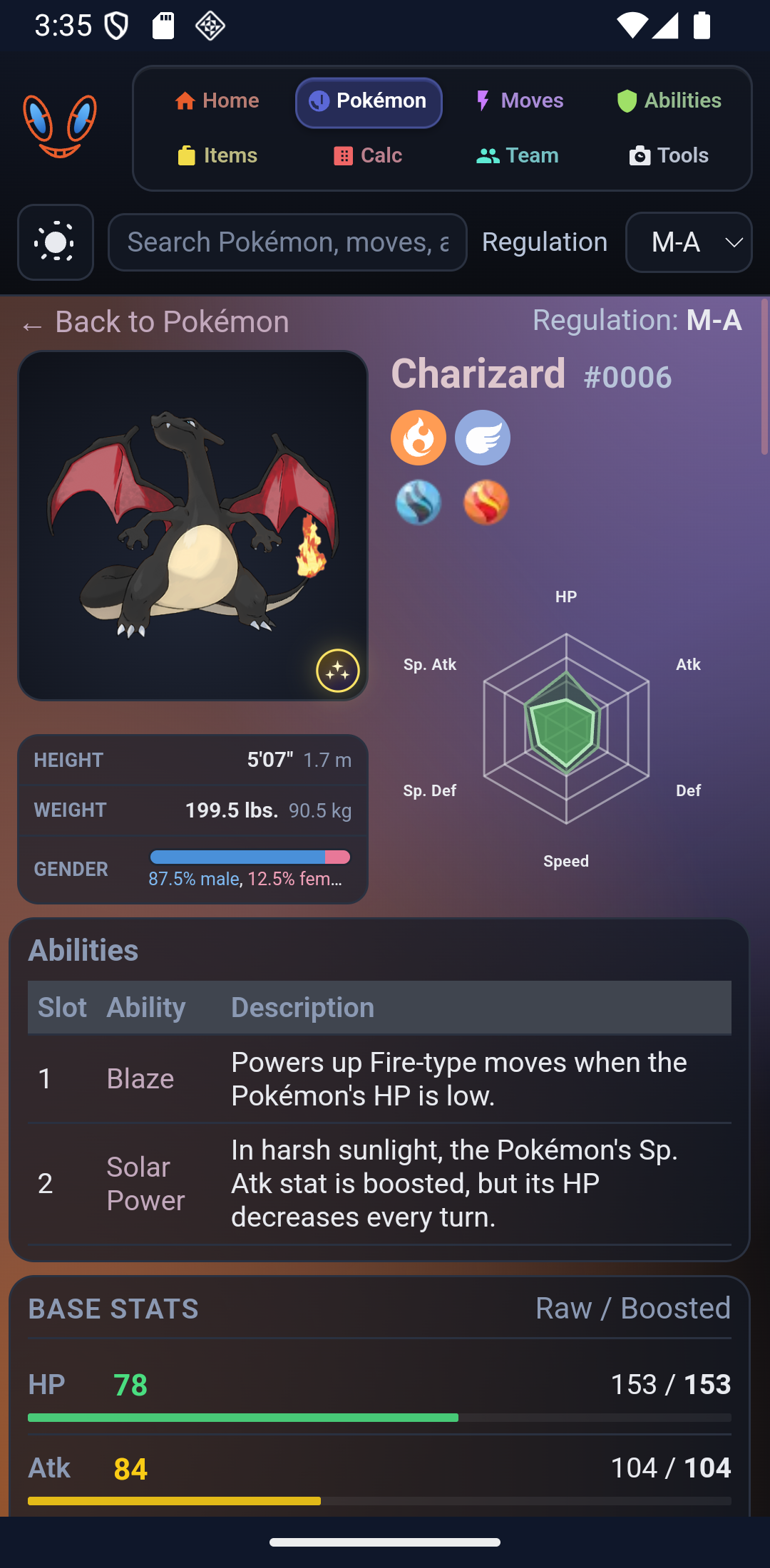 Champions DB — Pokémon detail